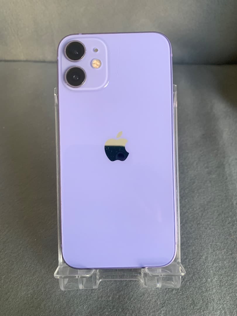 美品　国内版　SIMフリー　iPhone12 mini 64GB　パープル色