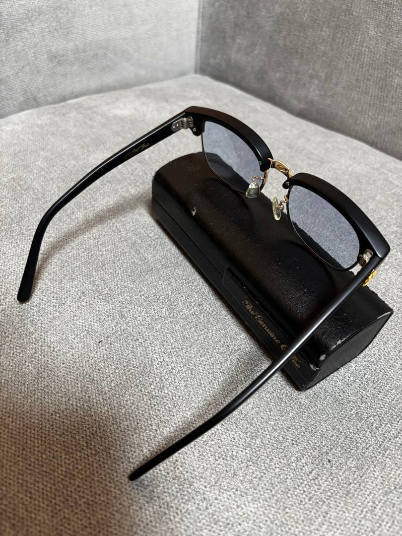 C alee ブルーレンズサングラス ケース付き