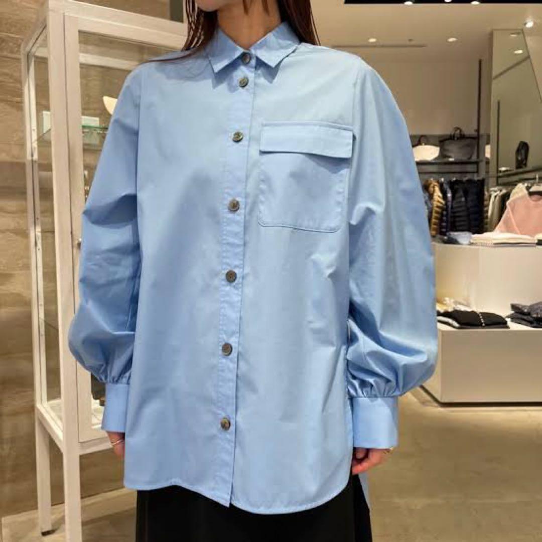 トップス ENFOLD VOLUME-SLEEVE BASIC SHIRT