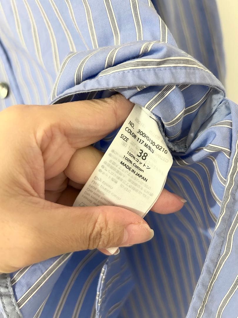 トップス ENFOLD VOLUME-SLEEVE BASIC SHIRT