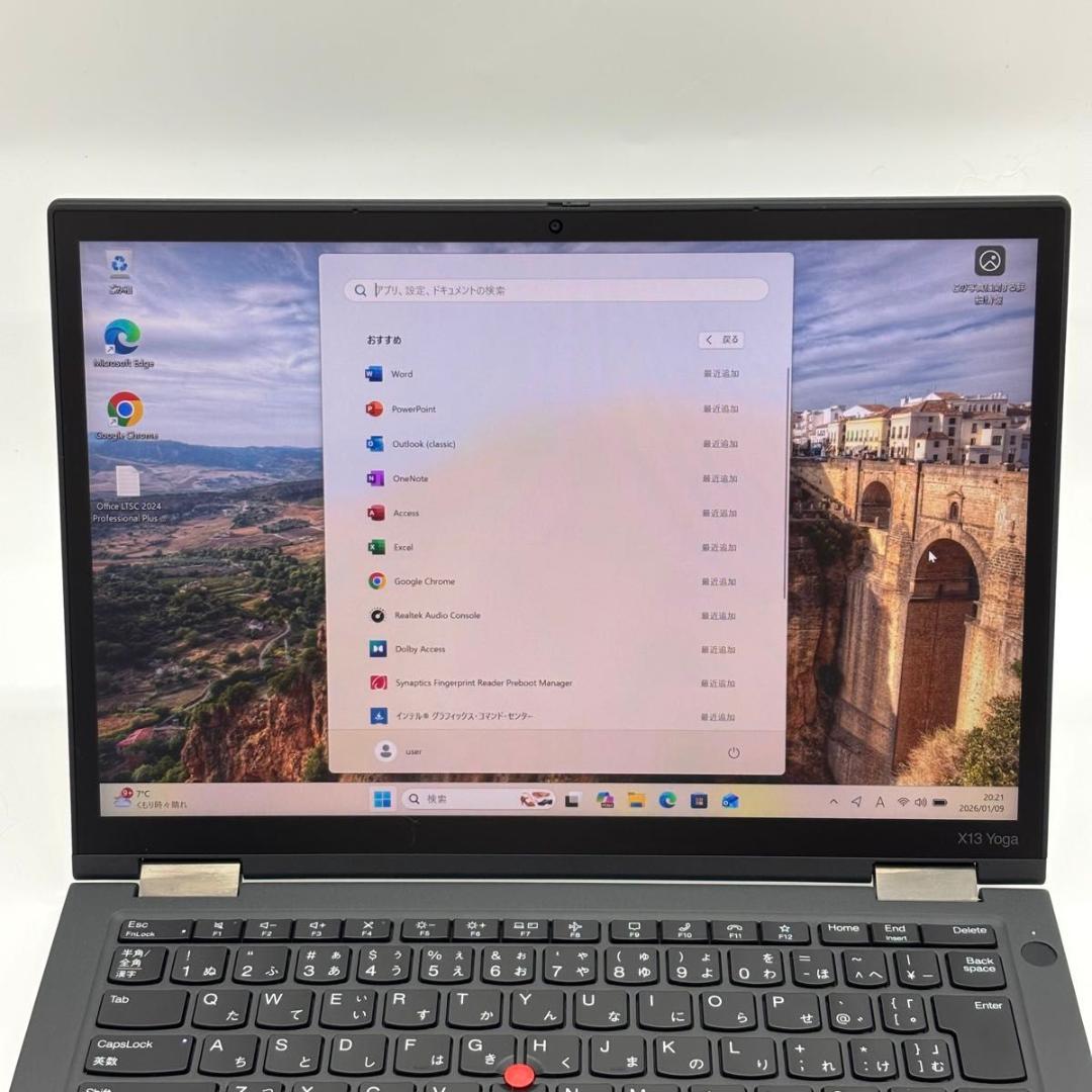 Windowsノート本体 ThinkPad X13 Yoga Gen2 i5-1145G7 3