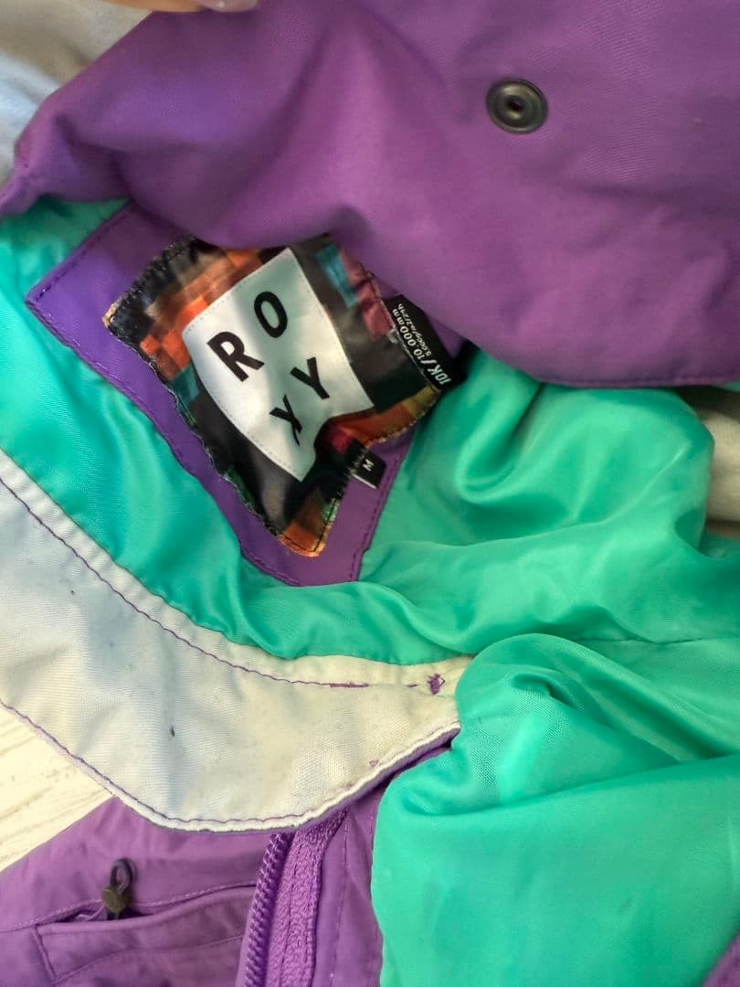 ROXY スキーウェア フード付き ドットパターン