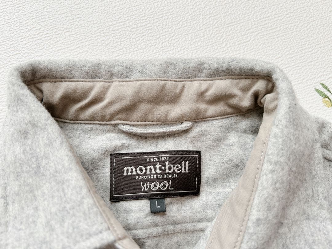 新品 mont-bell ウール長袖シャツ Lサイズ