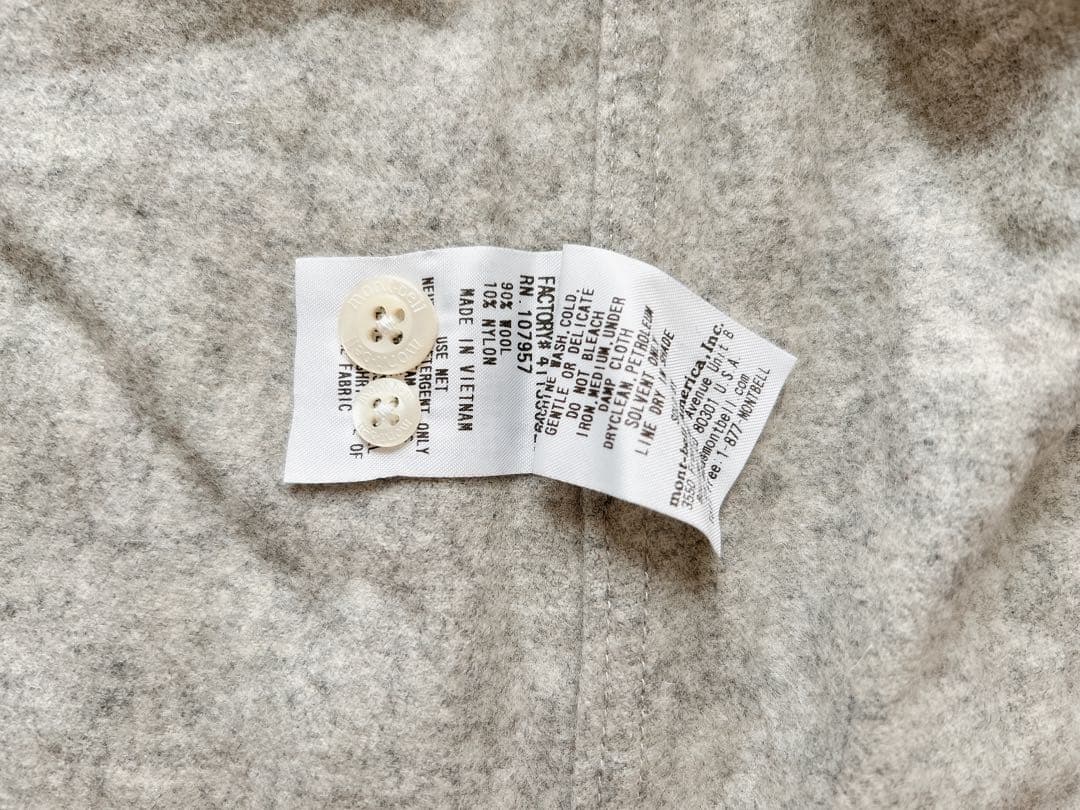 新品 mont-bell ウール長袖シャツ Lサイズ