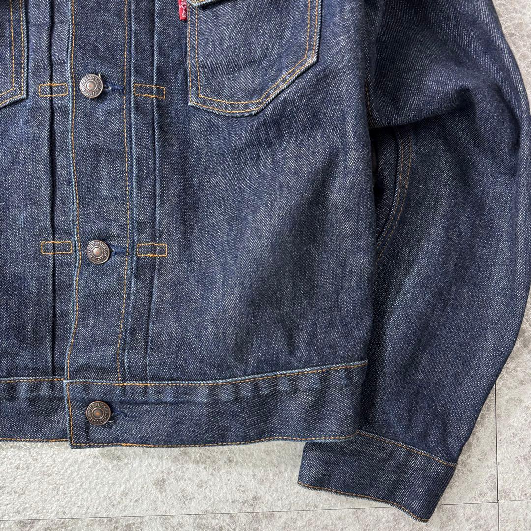 極美品 リーバイス 2nd デニムジャケット 濃紺 日本製 短丈 38