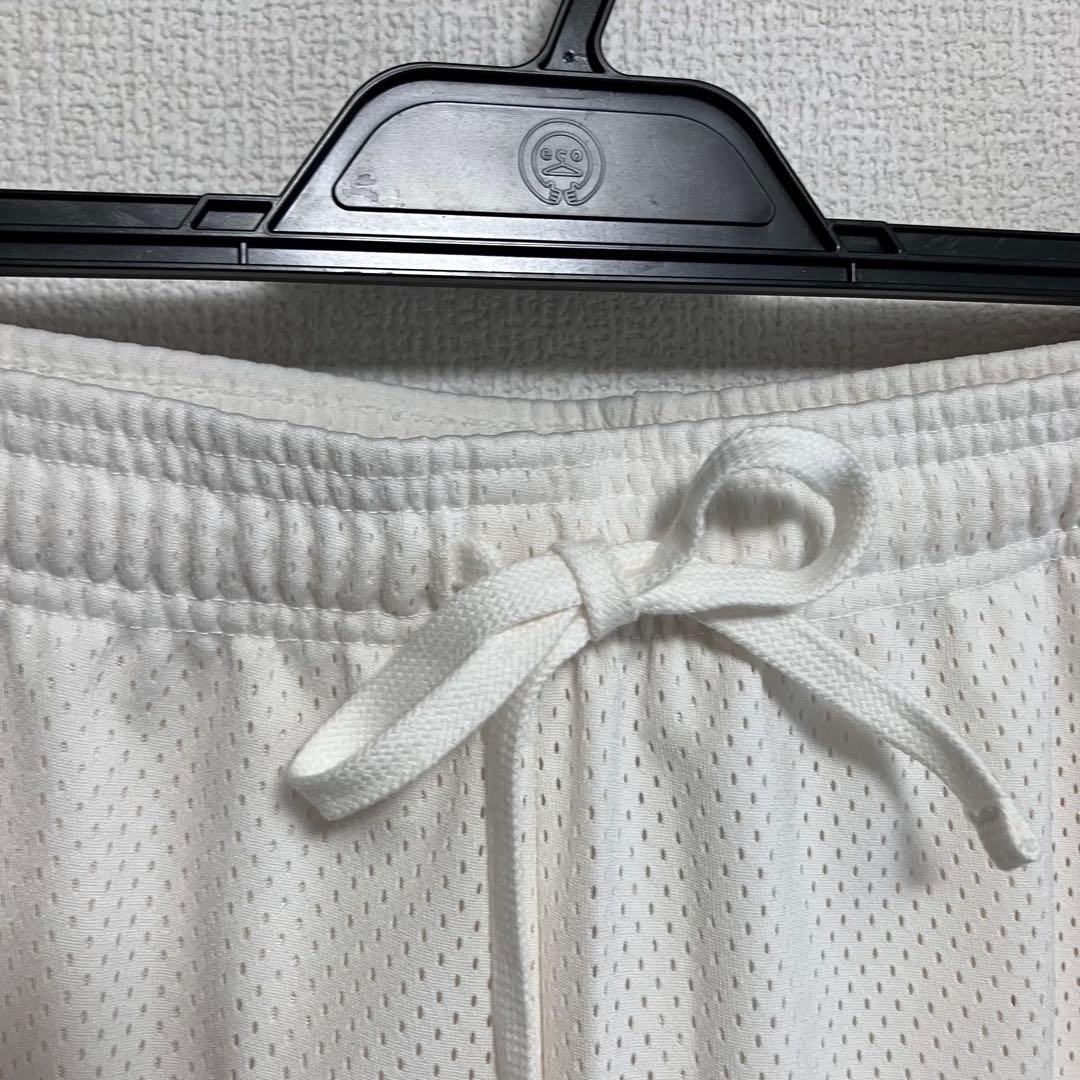 【新品】レイニングチャンプ　ショートパンツ　メンズ　ホワイト　メッシュ　L