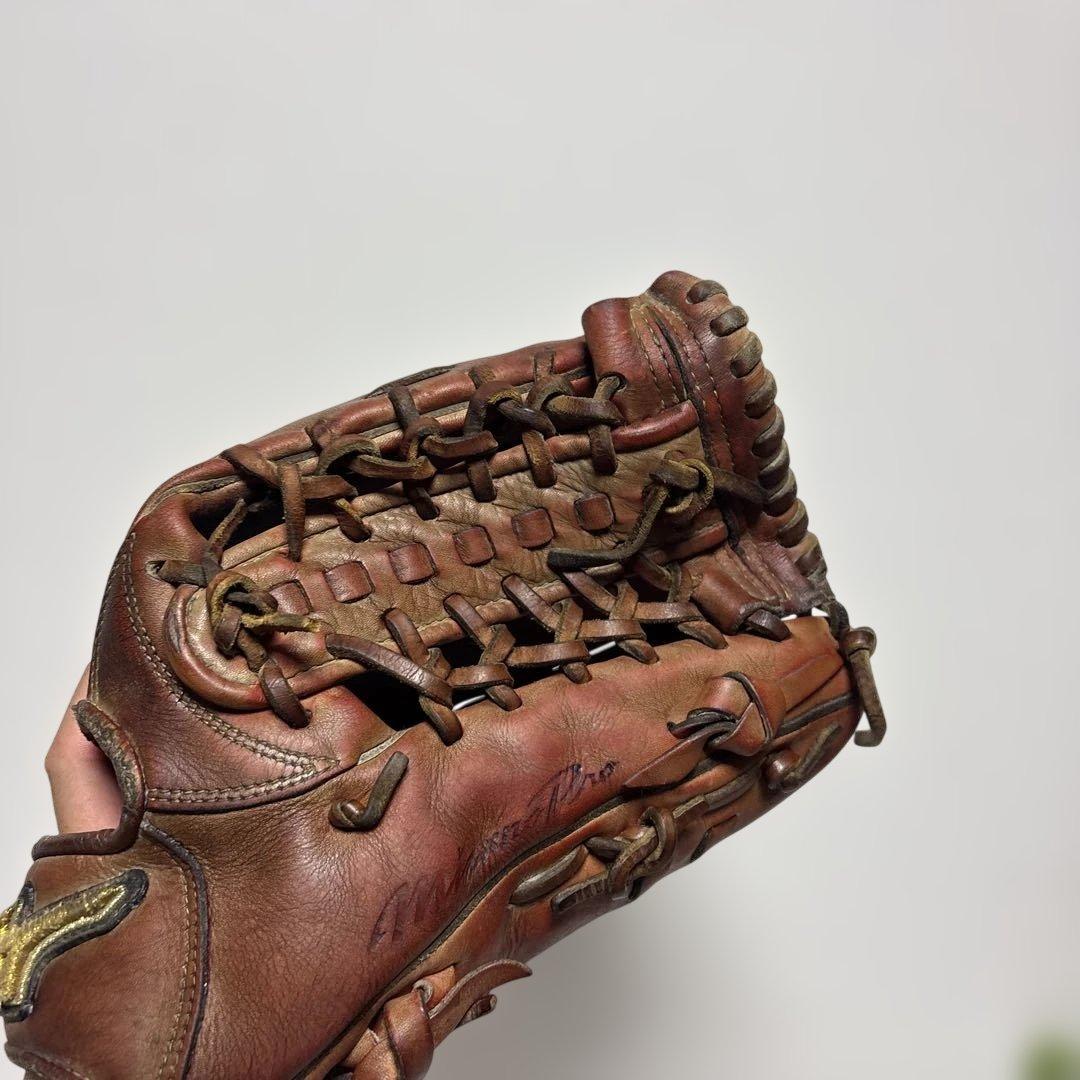 ミズノプロ 硬式グローブ 外野手用 オレンジ