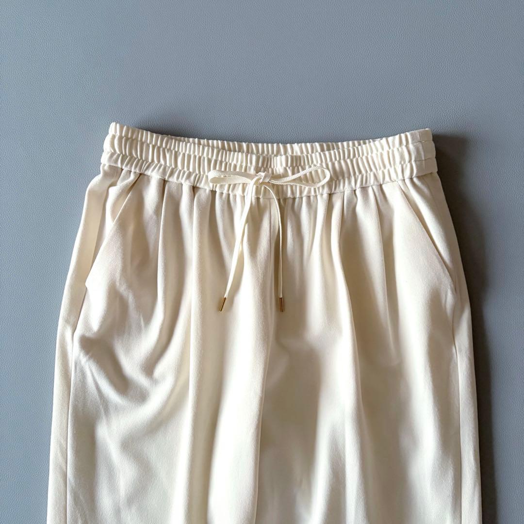 ■美品現行プルミエアロンディスモン【定価1.9】両面起毛パンツ オフホワイト38