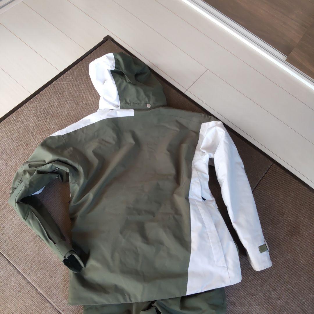 スキーウェア オリーブグリーン ホワイト