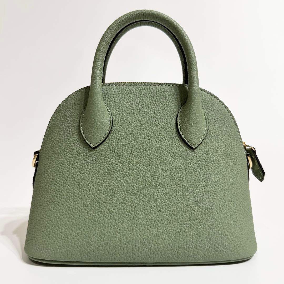 れい 様　ボナベンチュラ　エマ　ミニ　2wayショルダーバッグ　グリーン　レザー