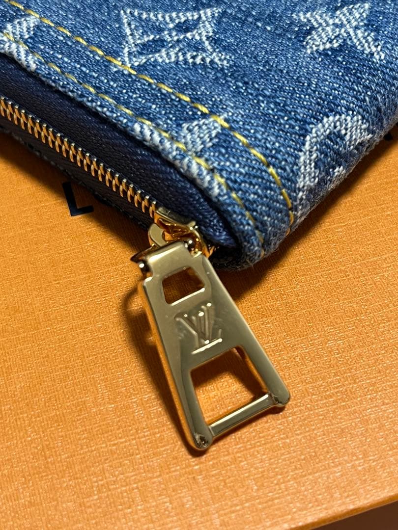 【新品未使用】ルイヴィトン　デニム　ケース　ジッピーパース