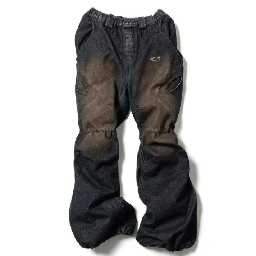 パンツ FLAGSTUFF CPG RHOMBUS FADE DENIM PANTS