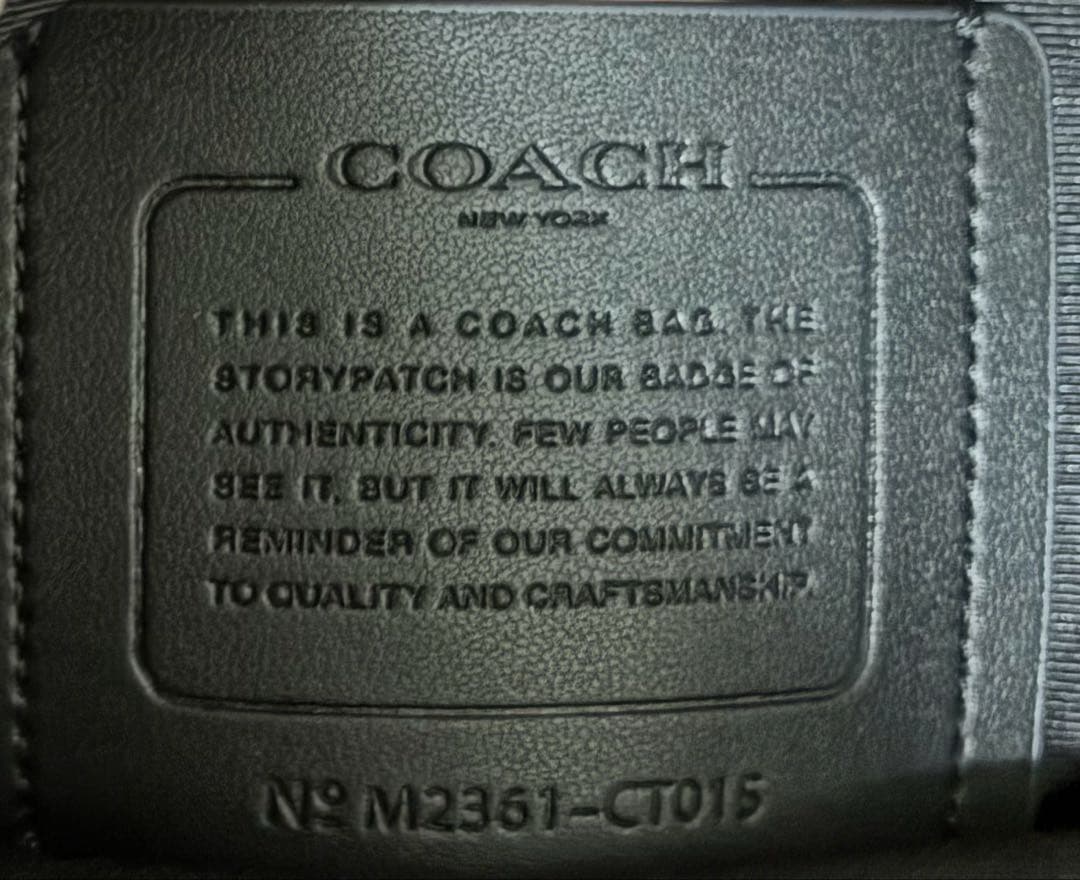 【新品未使用】COACH スプリント　バックパック 黒 CT015