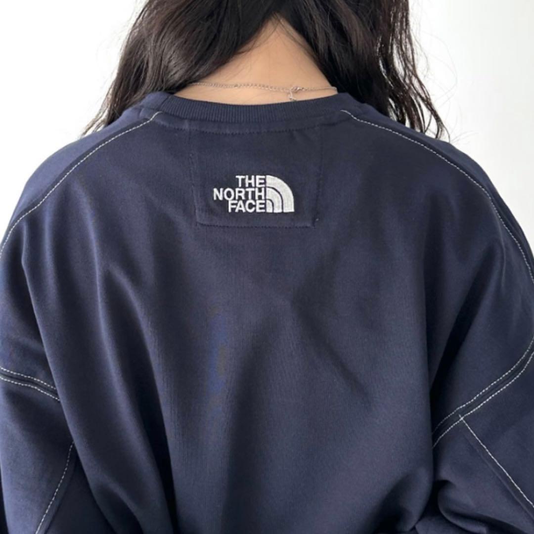 ザ・ノースフェイス ネイビー 新品タグ付き ステッチスウェットシャツ