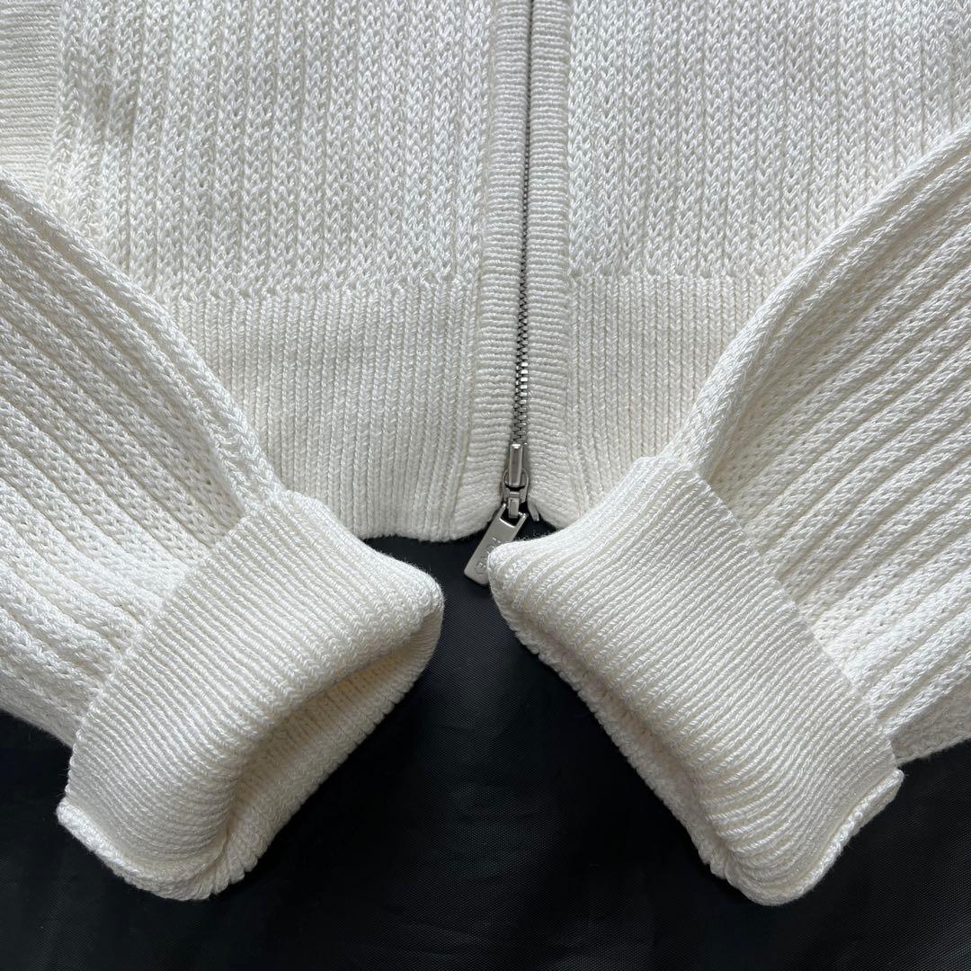 フォクシー HoodieFanニットパーカー ダブルジップ 38676　ロゴ