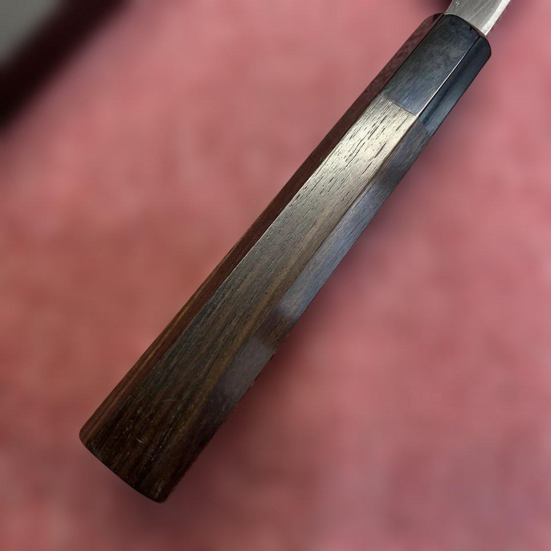 青二鋼　勘所切付柳刃包丁　300㎜ 尺0寸