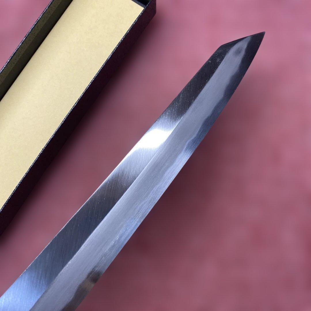青二鋼　勘所切付柳刃包丁　300㎜ 尺0寸