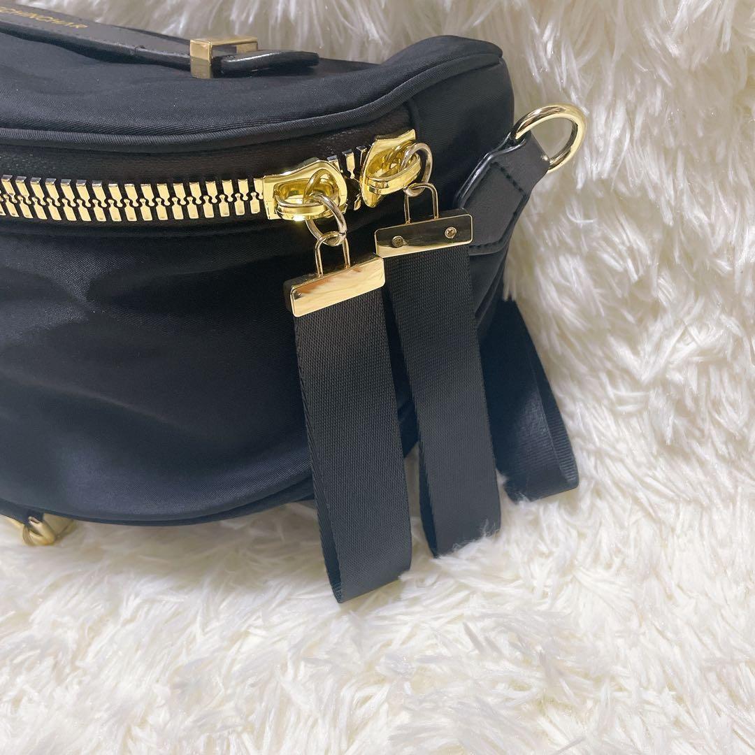 【美品】PECHINCHAR ペシンシャ メタルファスナー ショルダーバッグ 黒