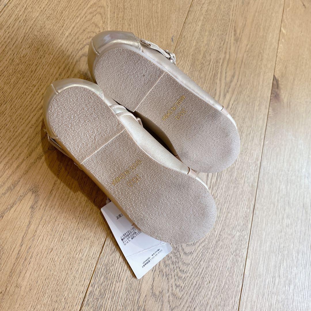 2点セット　新品　組曲キッズ　靴　20㎝ 21cm ゴールド