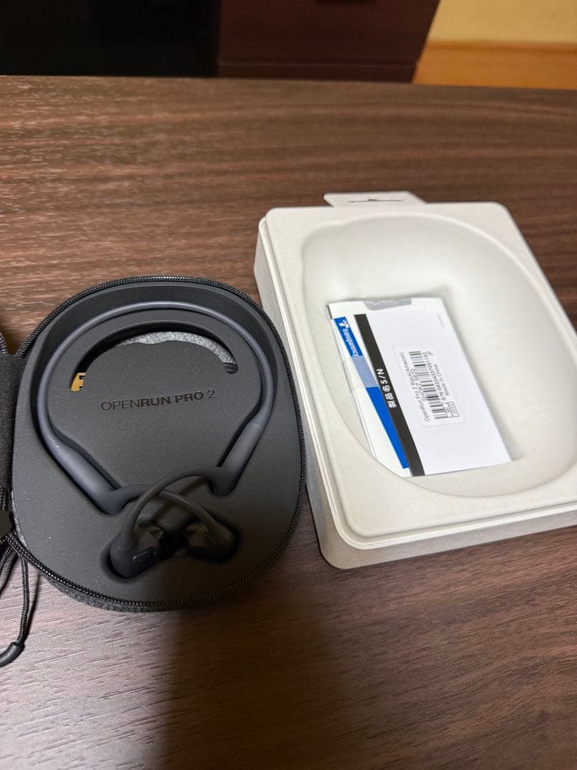 し*ん様 SHOKZ Open Run Pro2 骨伝導イヤホン ブラック 訳あ