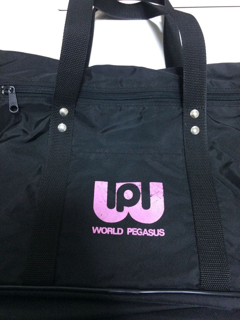 【希少】ワールドペガサス　ワッペ　スクバ　旧ワッペ　黒ピンク　限定カラー