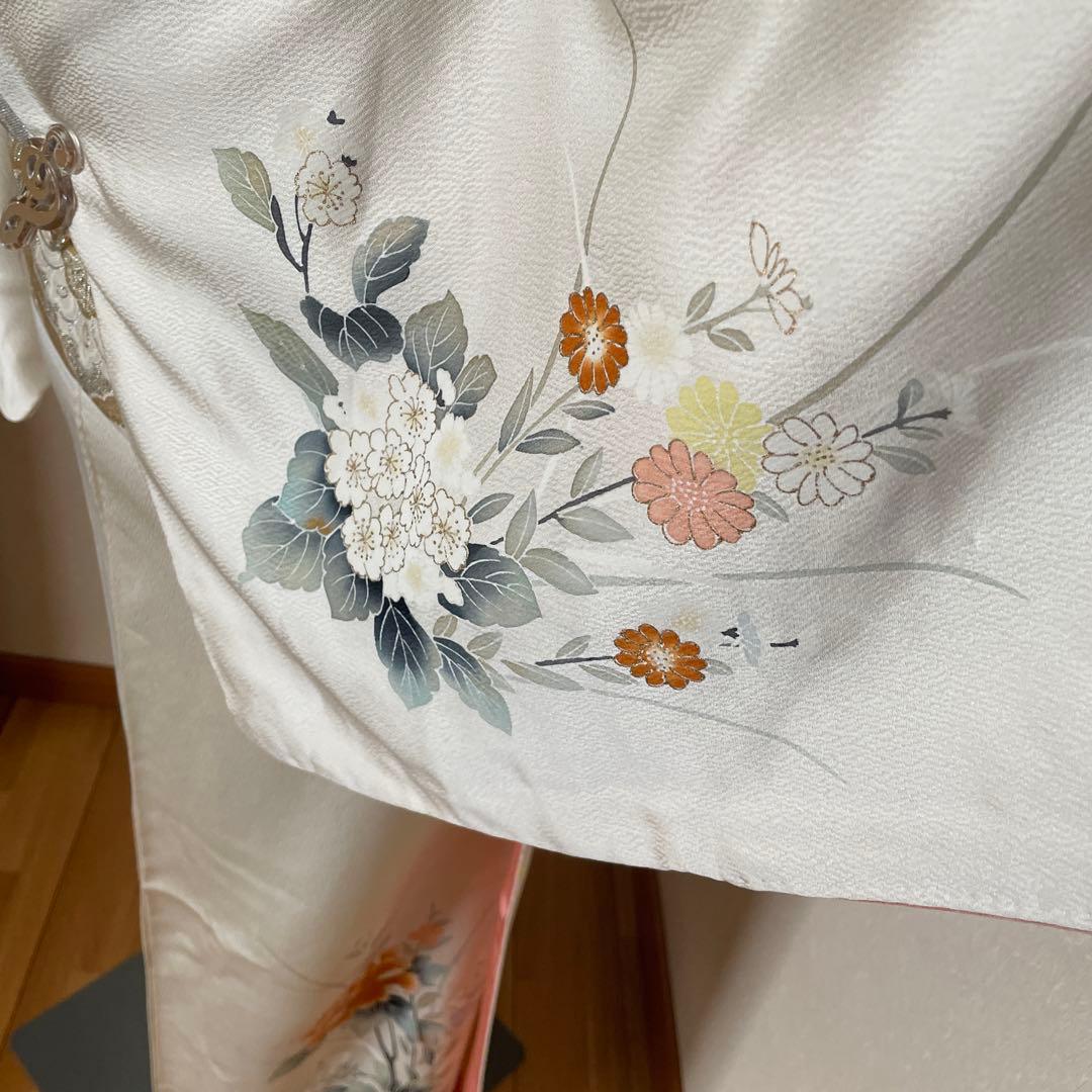 ひろりん様おまとめ　優しい生成色に四季花が美しい訪問着