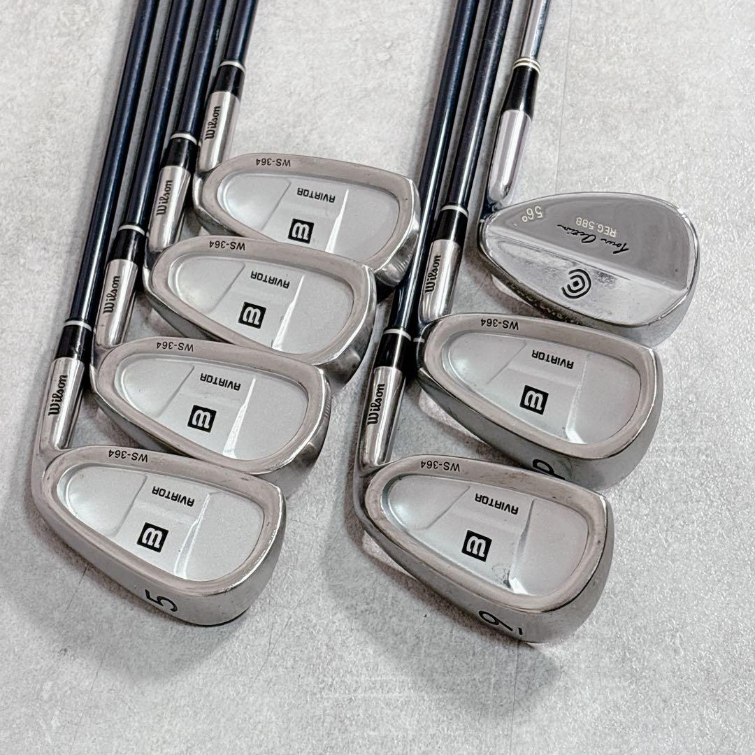 T131 Wilson ゴルフクラブ メンズ フルセット 12点 フレックスS