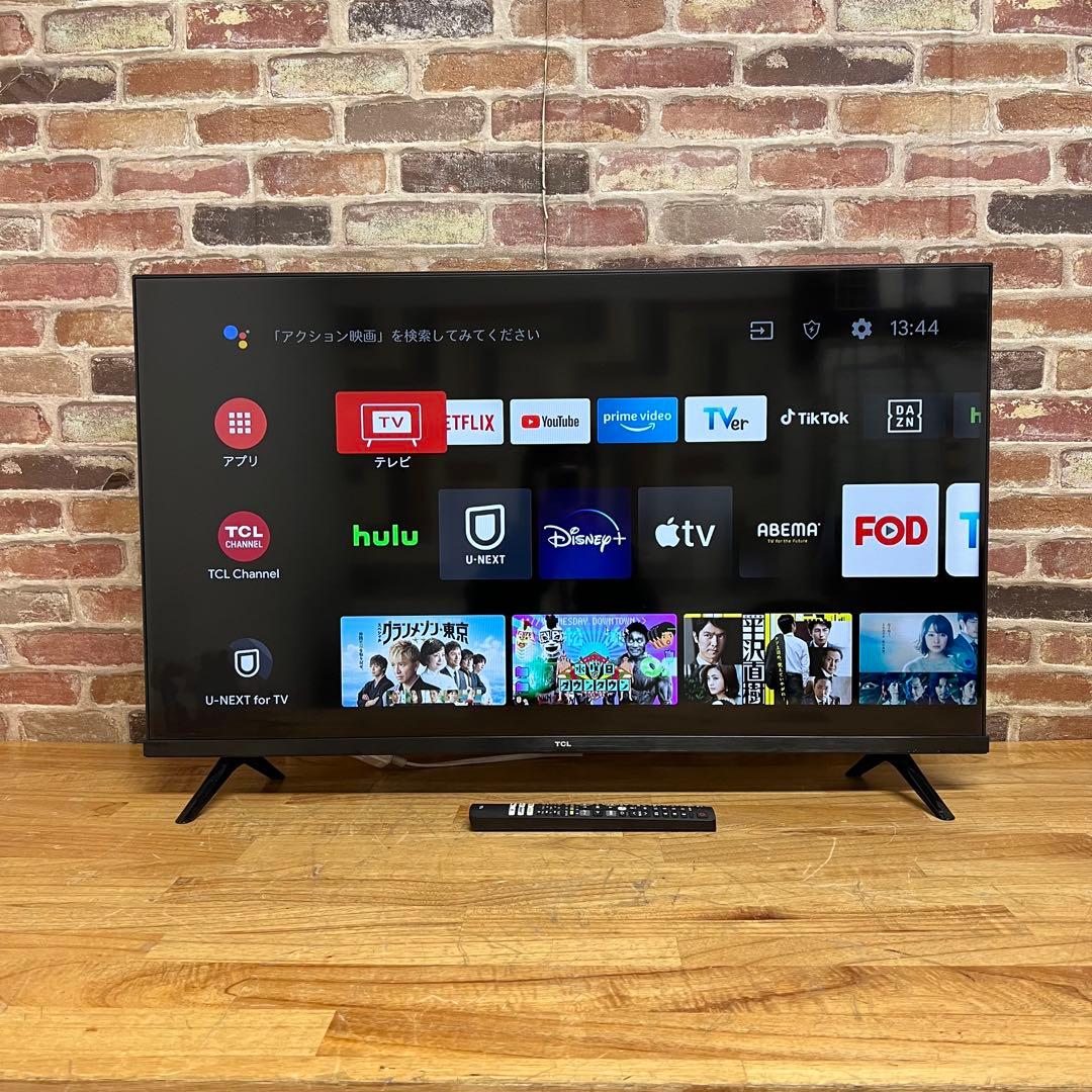TCL 40V型 液晶テレビ Android TV 40S5200B 動画アプリ