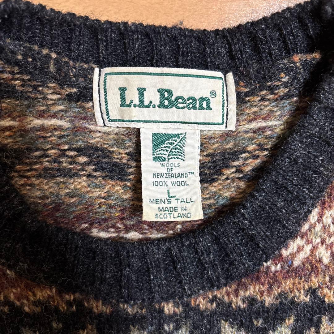 80s 90s L.L.BEAN エルエルビー フェアアイル ウール セーター