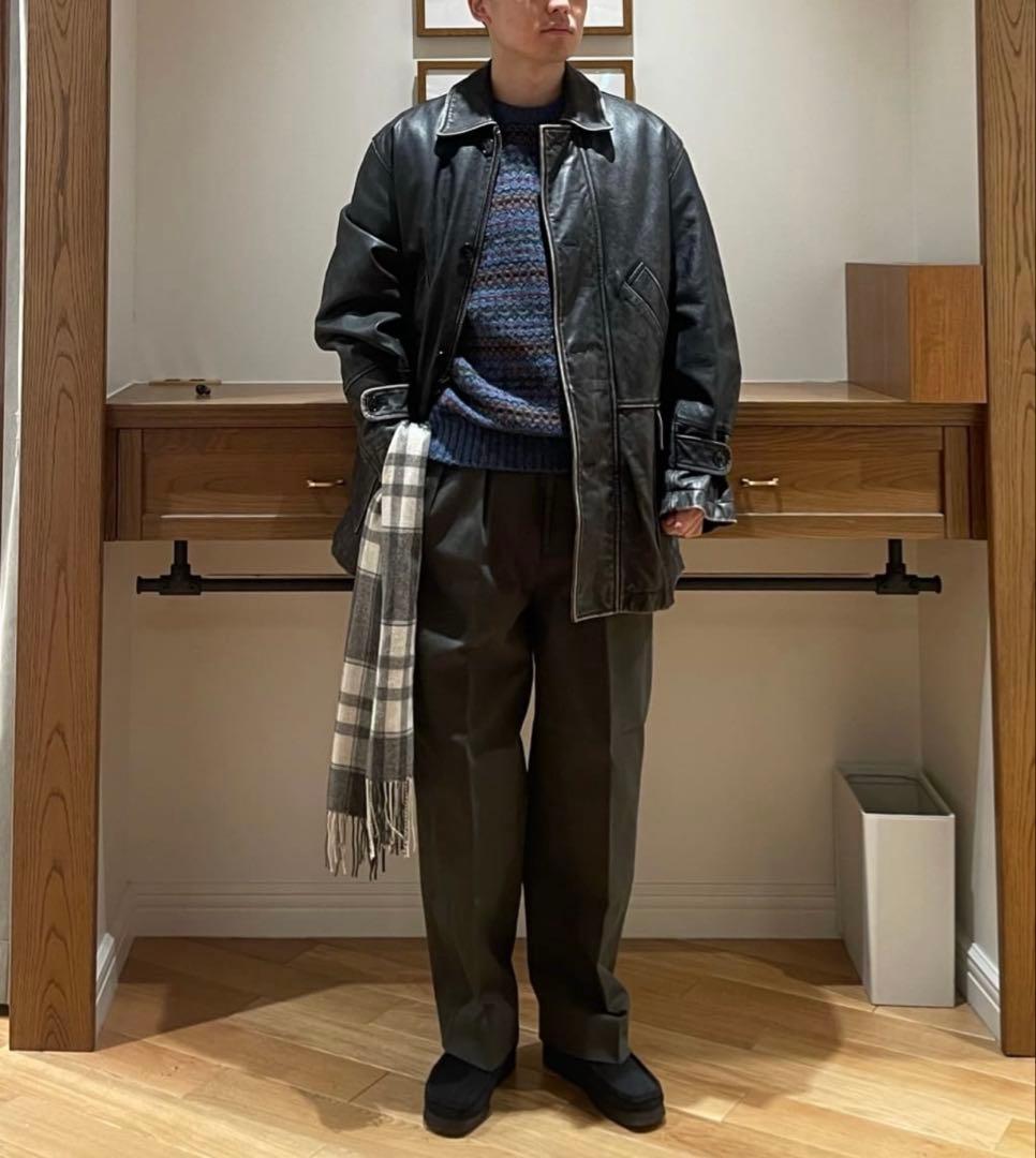 ＜Steven Alan＞ ドリル インツープリーツ ドレス トラウザーズ