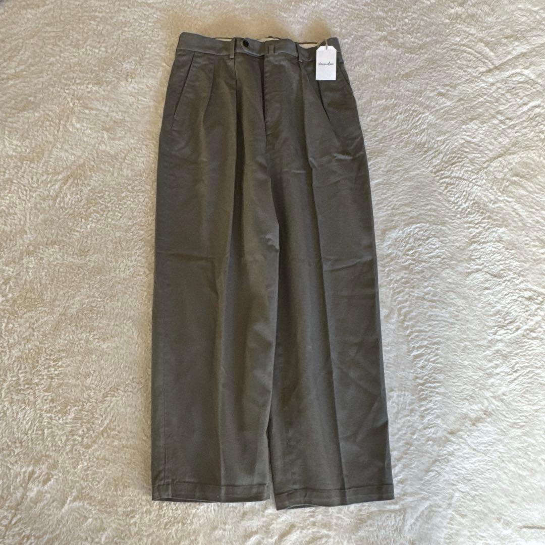 ＜Steven Alan＞ ドリル インツープリーツ ドレス トラウザーズ