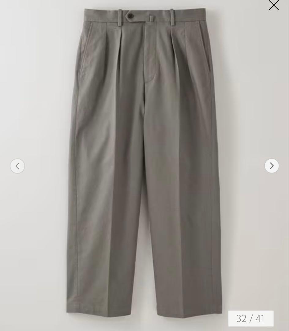 ＜Steven Alan＞ ドリル インツープリーツ ドレス トラウザーズ