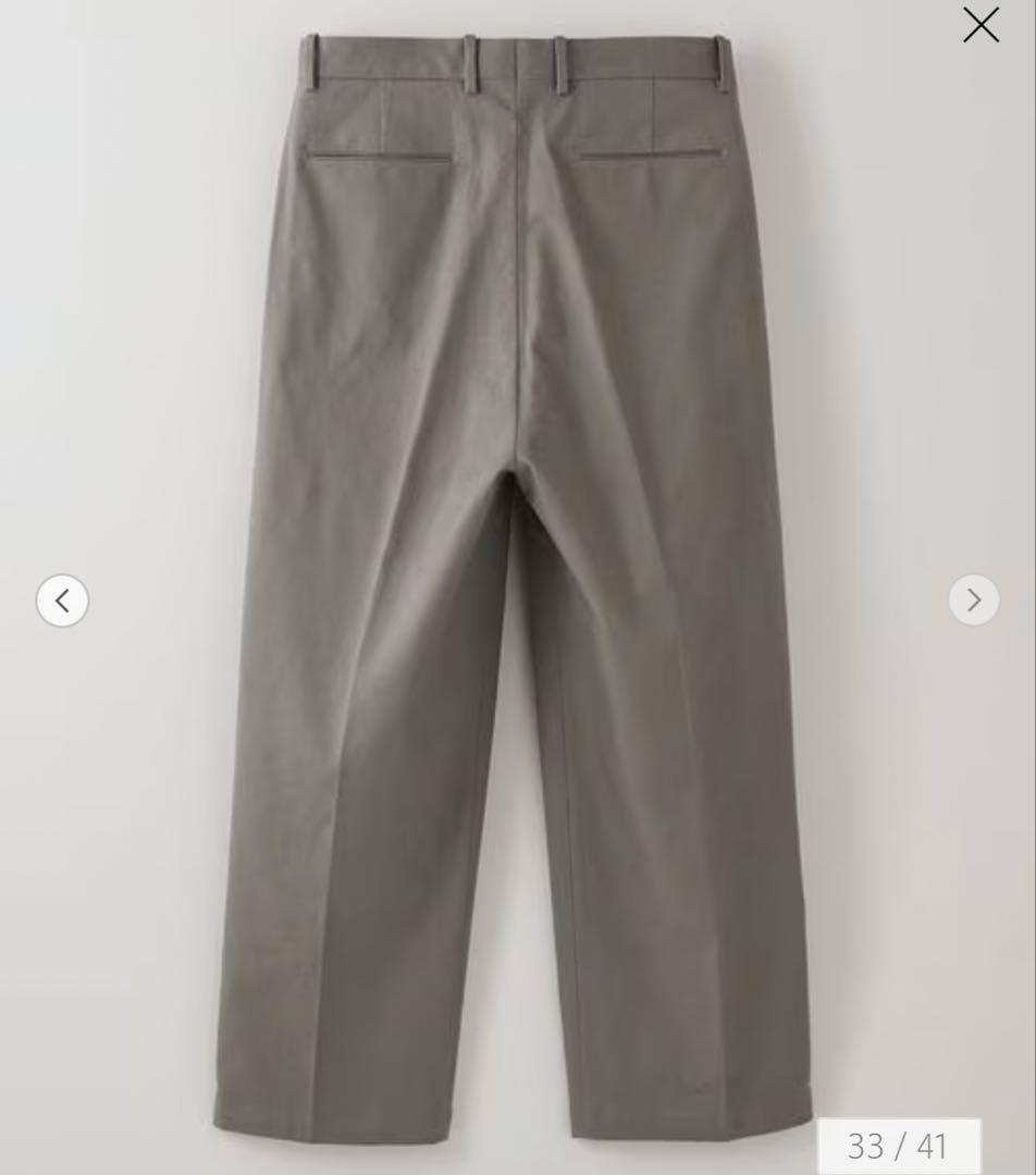 ＜Steven Alan＞ ドリル インツープリーツ ドレス トラウザーズ