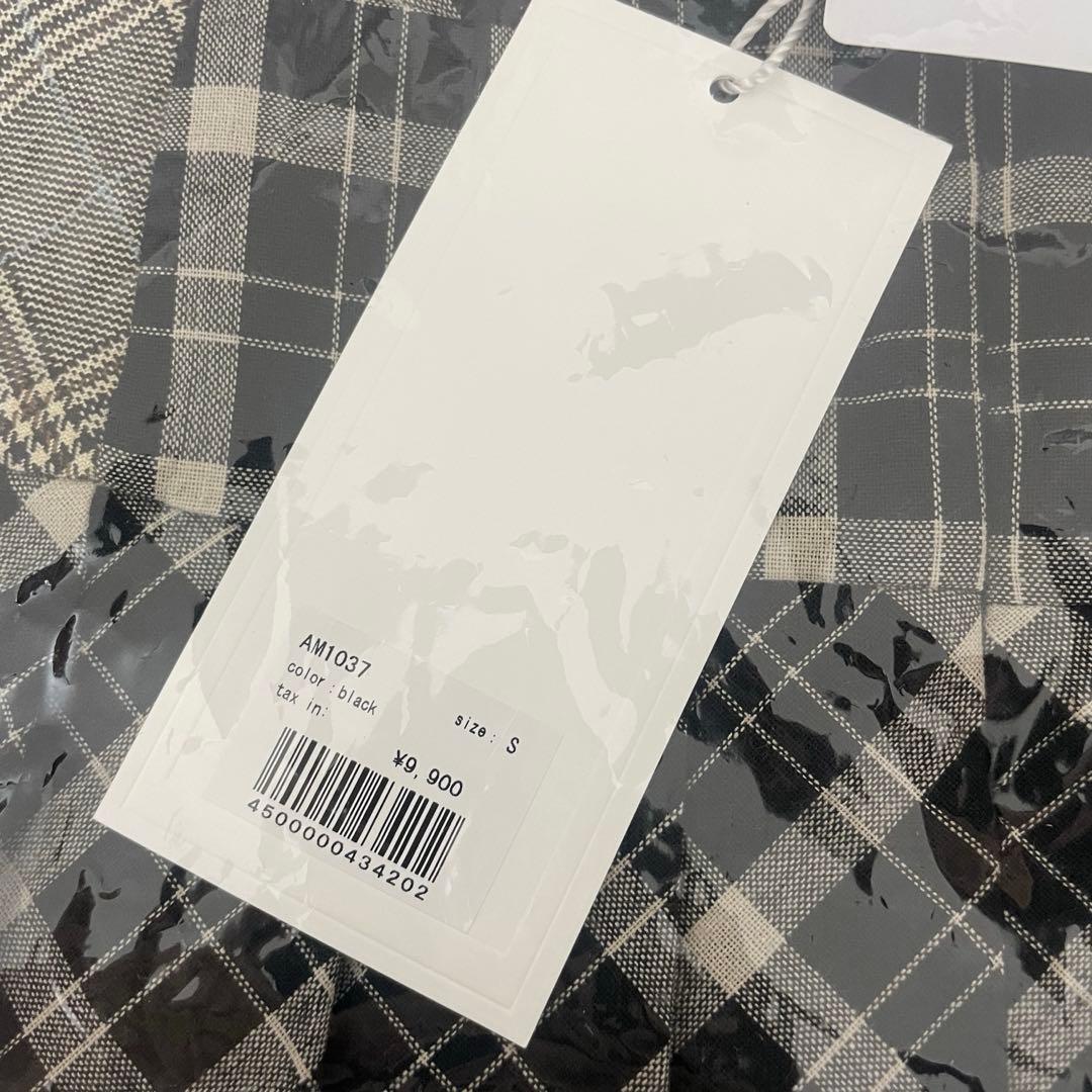 【正規品】Coco check pleats skirt black Sサイズ