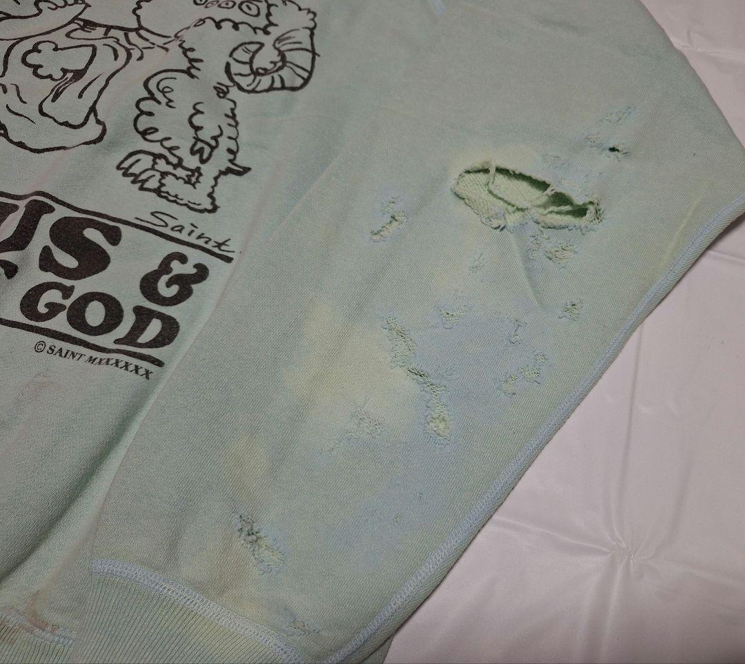 ★SAINT MICHAELセントマイケルJESUS CREWNECKスウェット