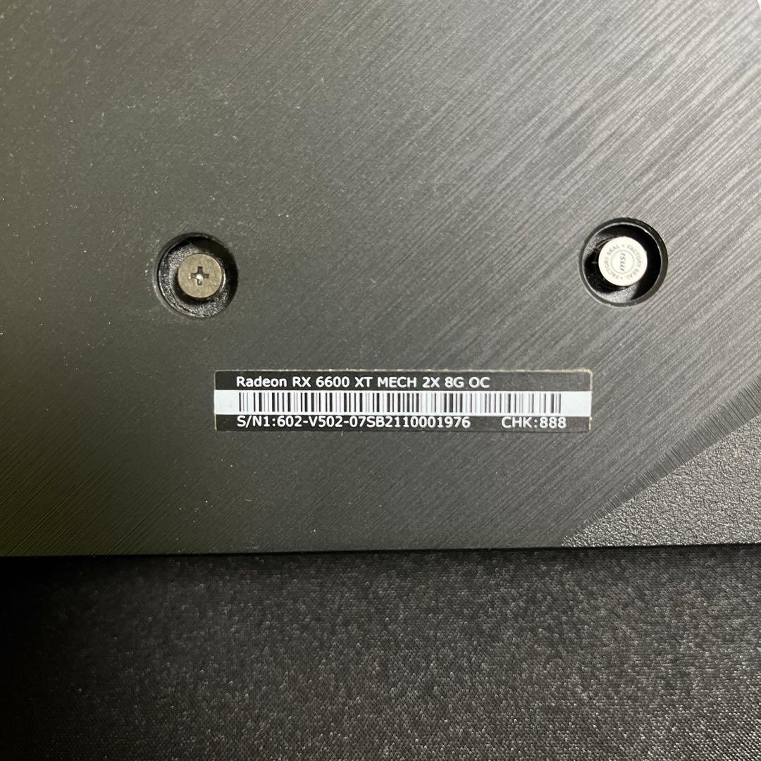 グラフィックボード・グラボ・ビデオカード Radeon RX 6600 XT MECH 2X 8G OC