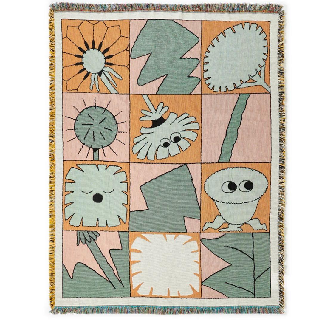 Slowdown Studio Weeds throw ブランケット