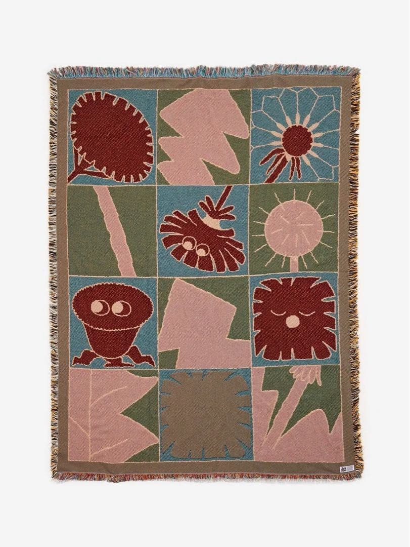 Slowdown Studio Weeds throw ブランケット