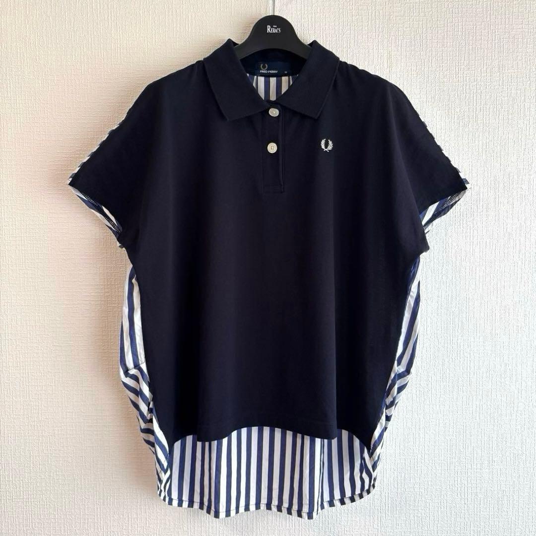 FRED PERRY フレッドペリー バックストライプ ポロシャツ サイズ10