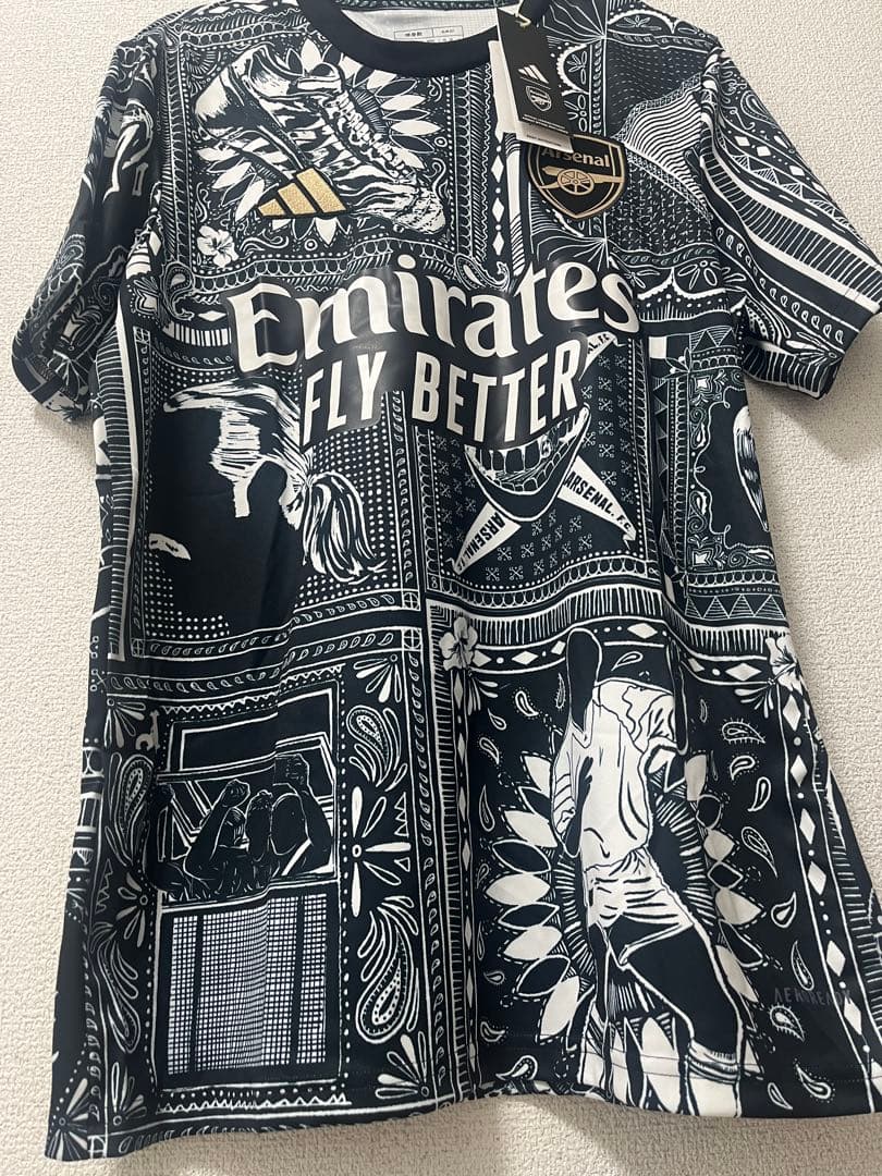 新品・未使用　アーセナル adidas イアン・ライトプレマッチLサイズ