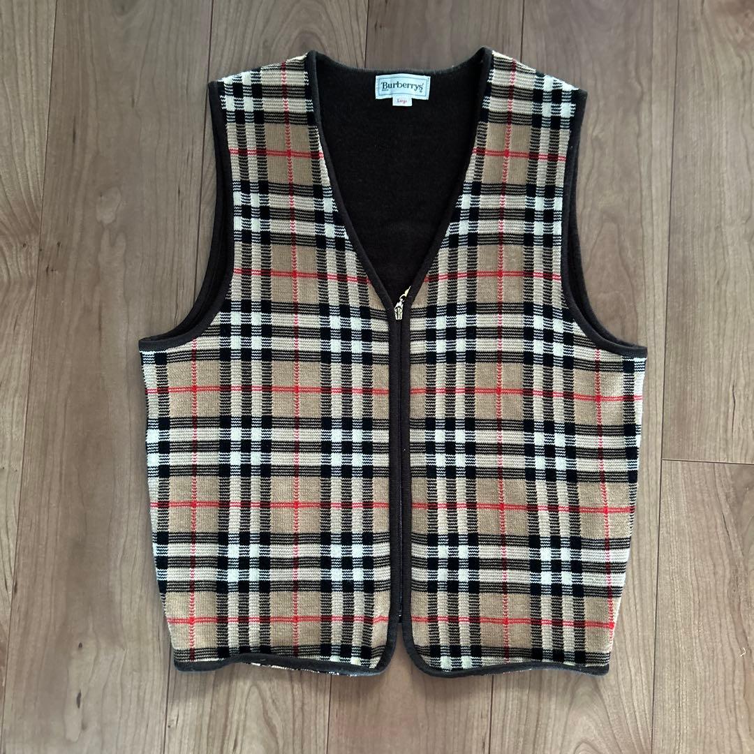 【ヴィンテージ】Burberry's ニットベスト ゴルフウェア Lサイズ