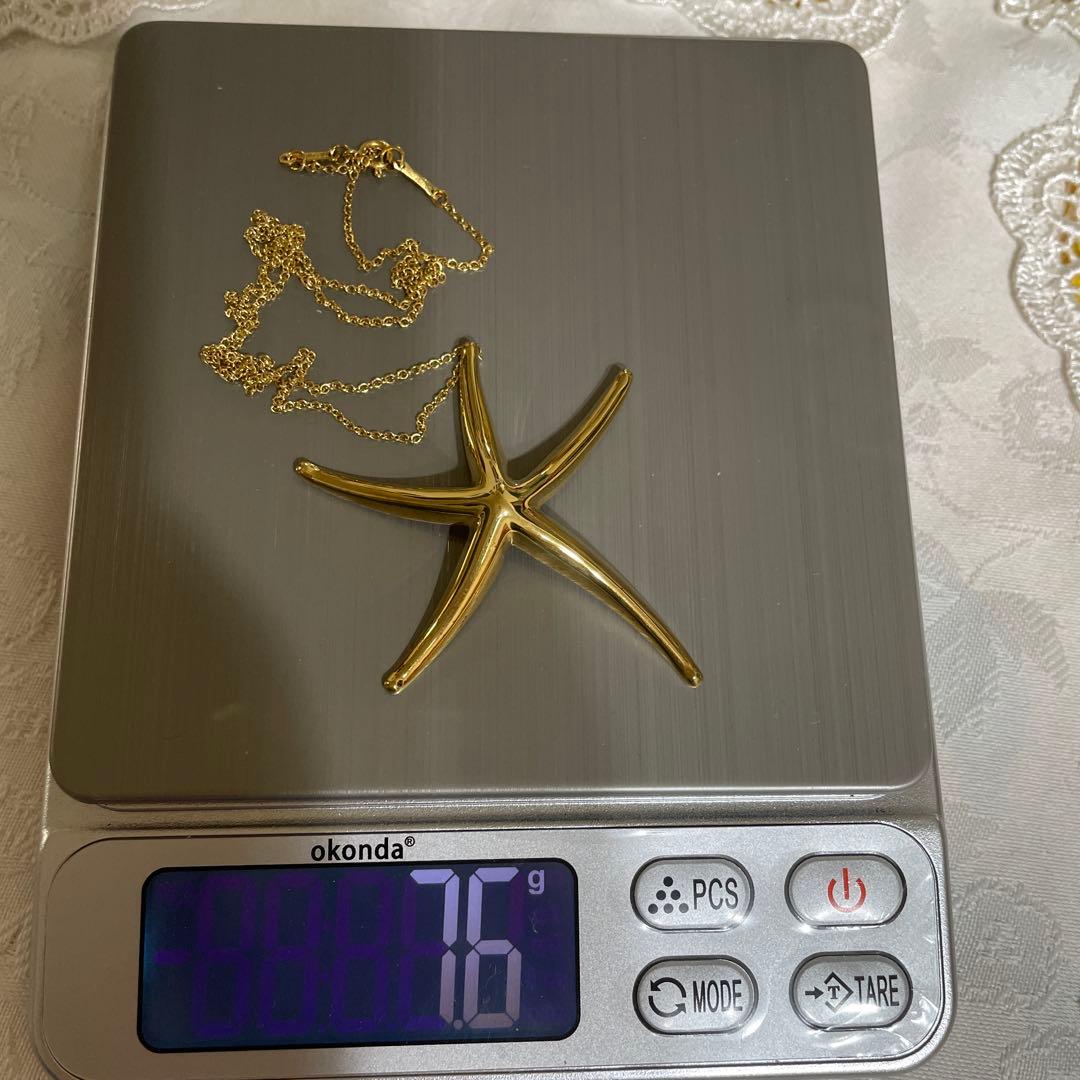 ティファニー　k18 750 スタフィッシュ　ネックレス