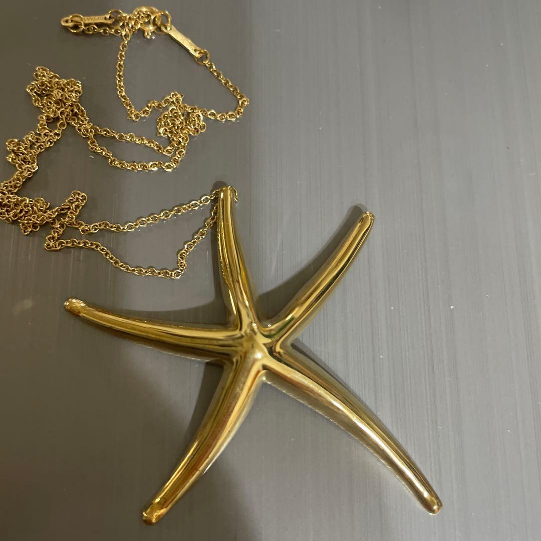 ティファニー　k18 750 スタフィッシュ　ネックレス