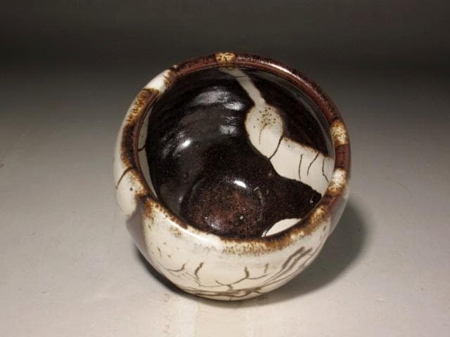 人間国宝　清水卯一　蓬菜盃　美しい景色 r449