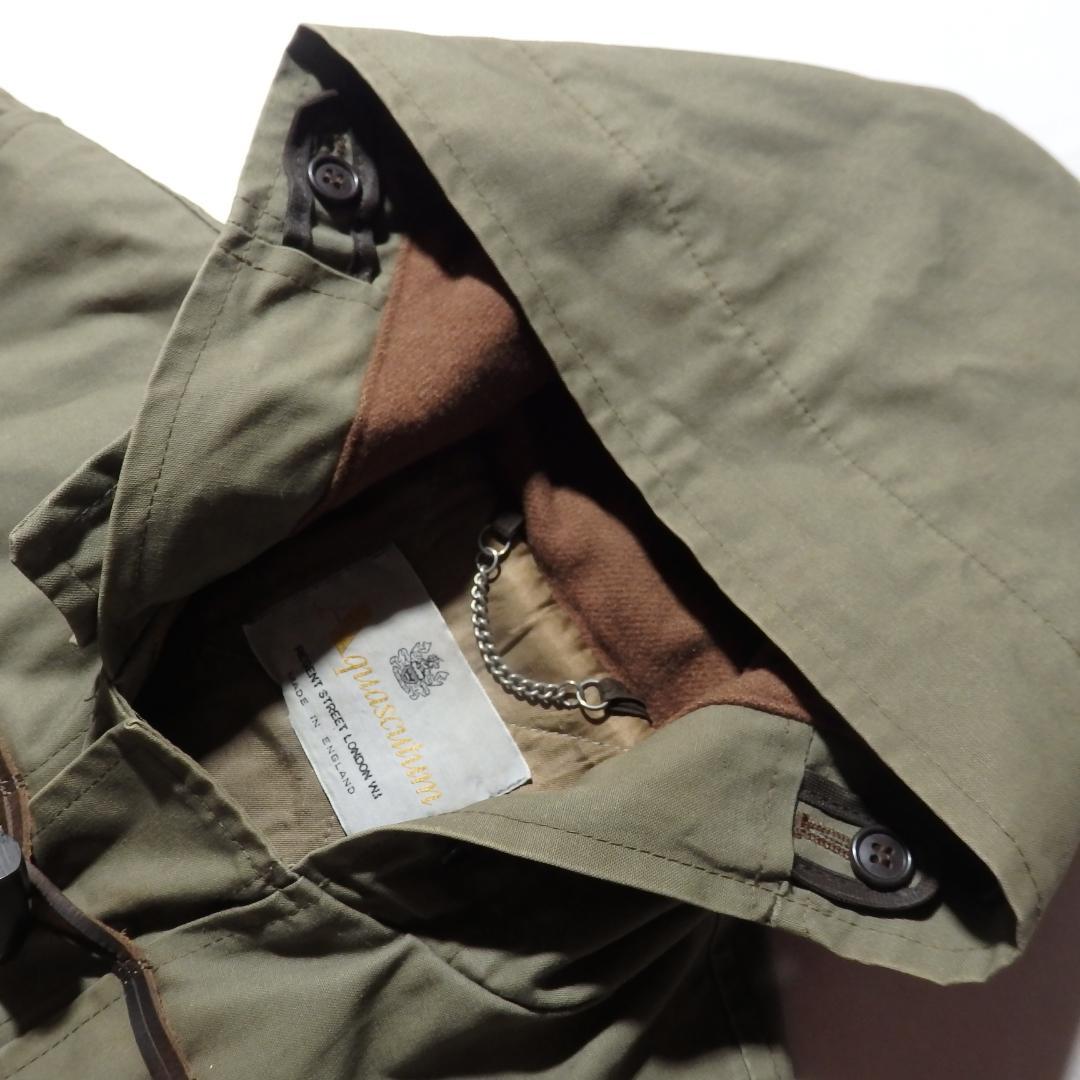 希少 英国製 Aquascutum ダッフルコート 38 オリーブ