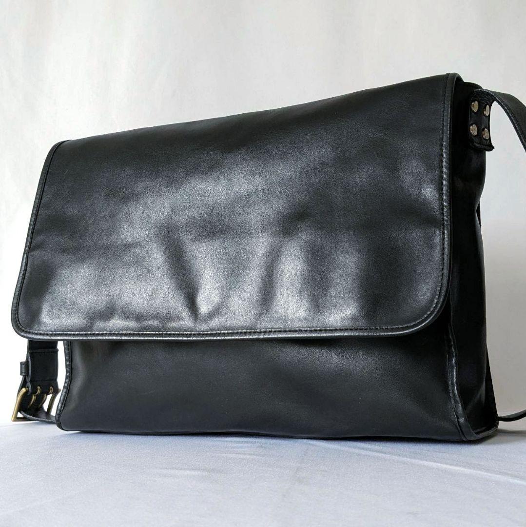 SOMES SADDLE ショルダーバッグ メッセンジャーバッグ 本革 ブラック