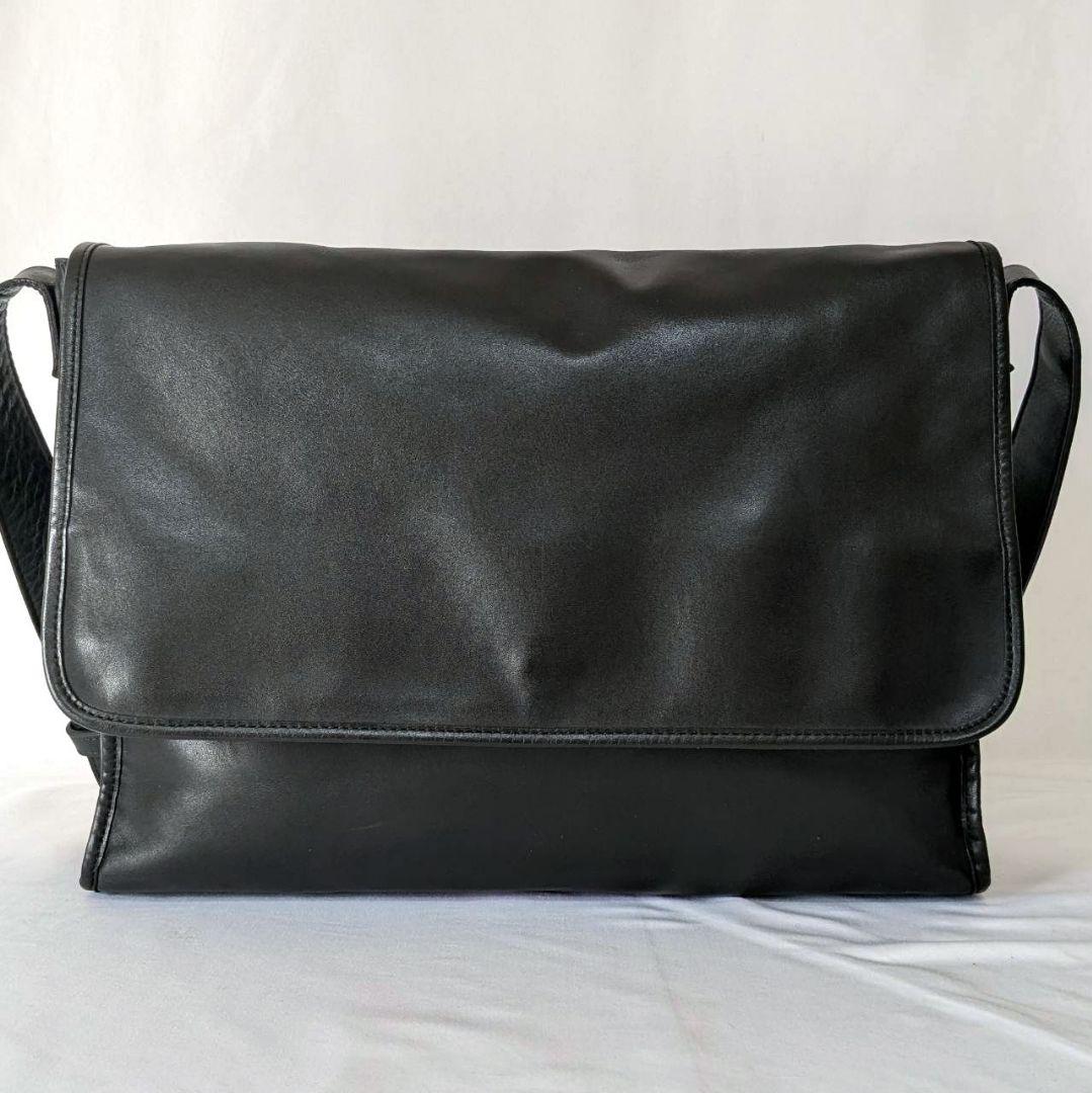 SOMES SADDLE ショルダーバッグ メッセンジャーバッグ 本革 ブラック