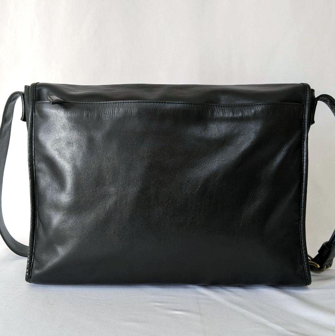 SOMES SADDLE ショルダーバッグ メッセンジャーバッグ 本革 ブラック