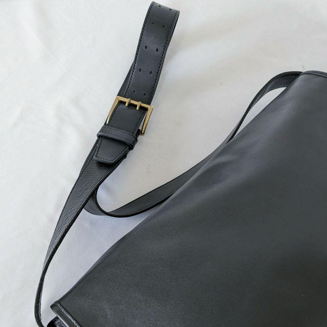 SOMES SADDLE ショルダーバッグ メッセンジャーバッグ 本革 ブラック