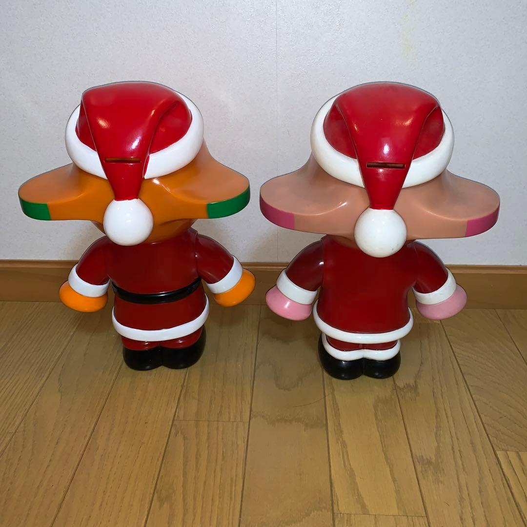 本日限り値下げ早い者勝ち！サトちゃんサトコちゃん　30cm巨大サンタ貯金箱